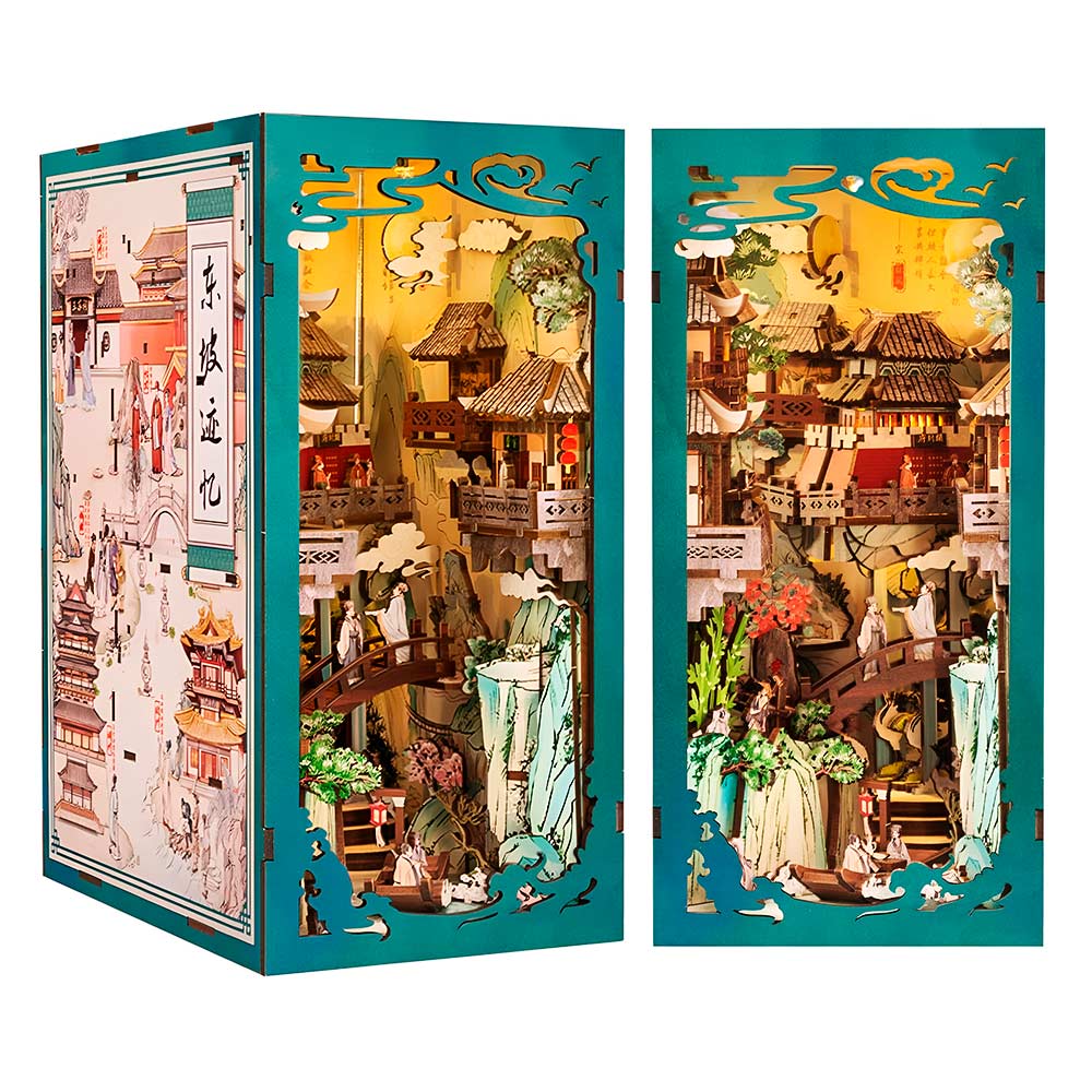 book nook diy diorama 3d manualidad rompecabezas 3D dongpo
