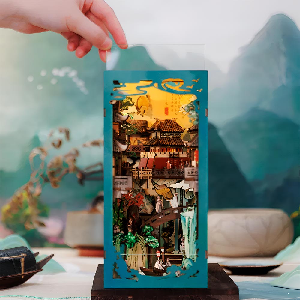 book nook diy diorama 3d manualidad rompecabezas 3D dongpo
