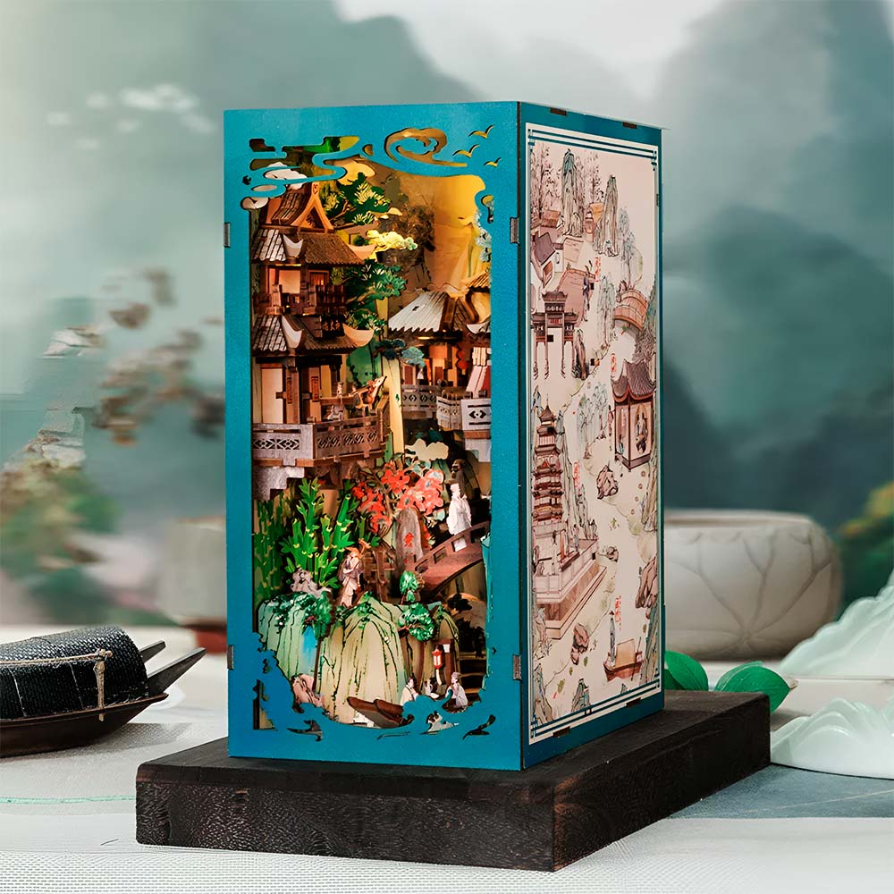book nook diy diorama 3d manualidad rompecabezas 3D dongpo