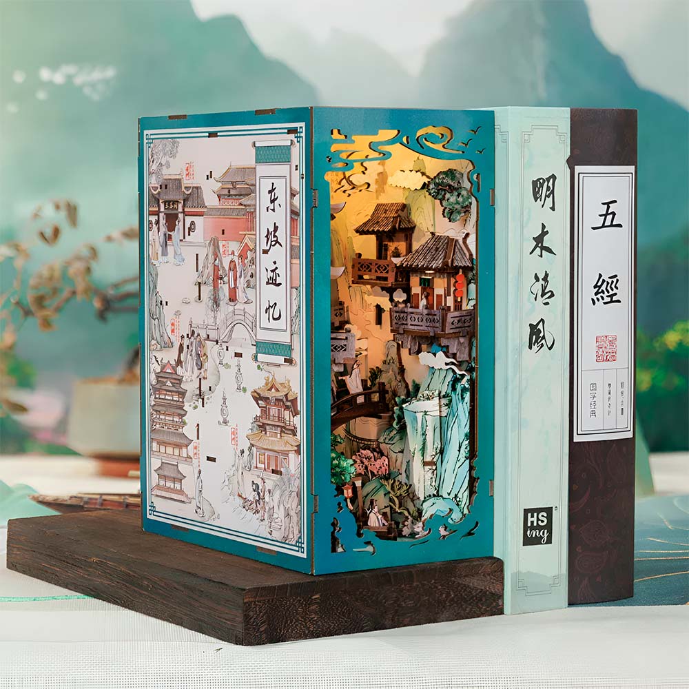 book nook diy diorama 3d manualidad rompecabezas 3D dongpo