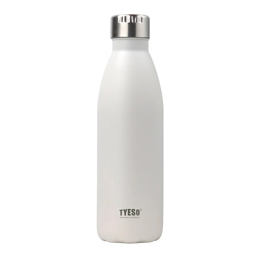 termo acero inoxidable botella hermetica para gimnasio tyeso blanco