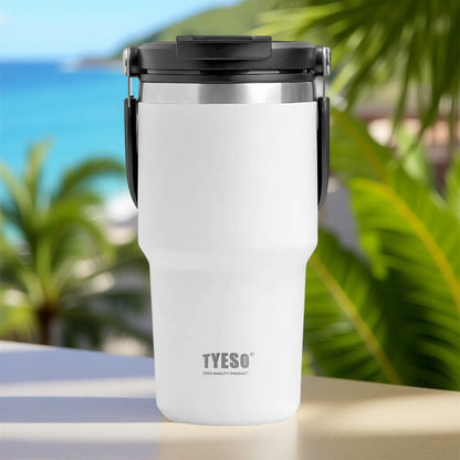 vaso térmico acero portátil tyeso roam 600 ml color blanco