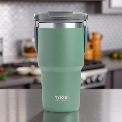 vaso térmico acero portátil tyeso roam 600 ml color verde